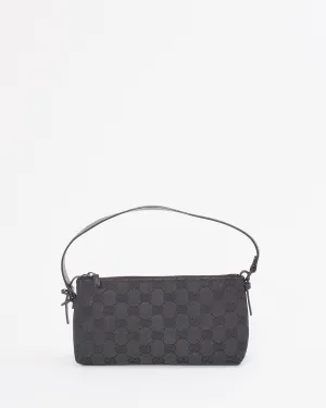 Gucci Black GG Canvas Shoulder Bag