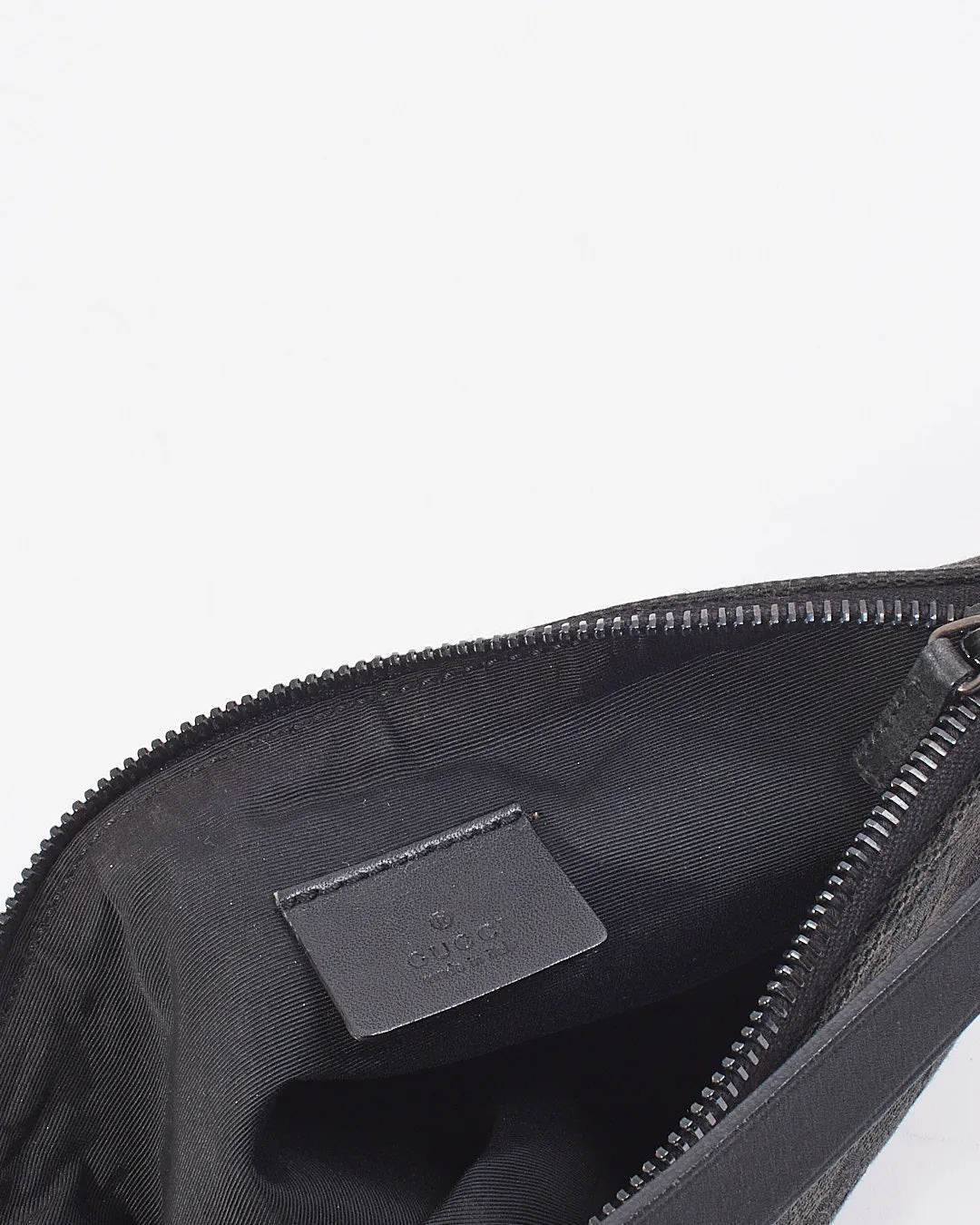 Gucci Black GG Canvas Shoulder Bag