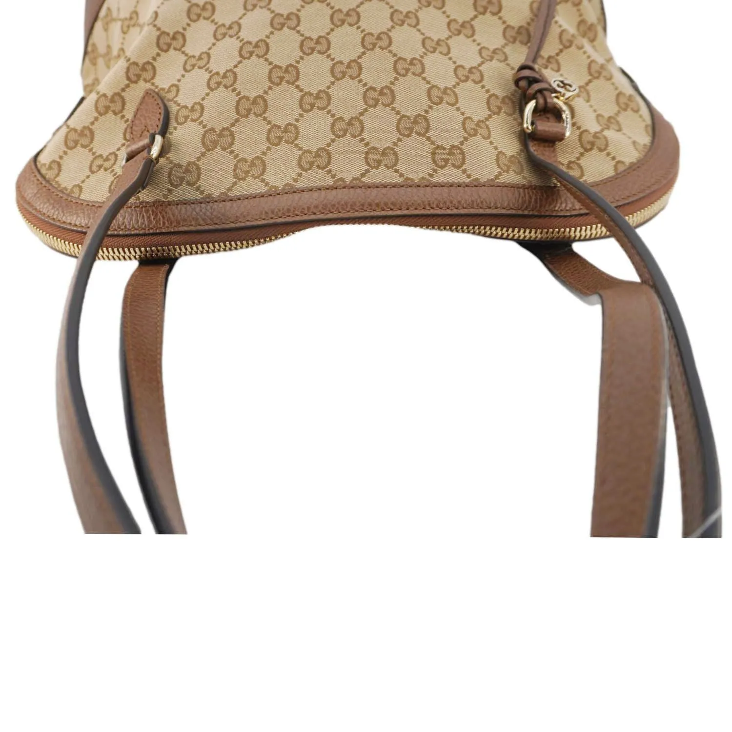 GUCCI Bree GG Canvas Hobo Bag Brown 449243