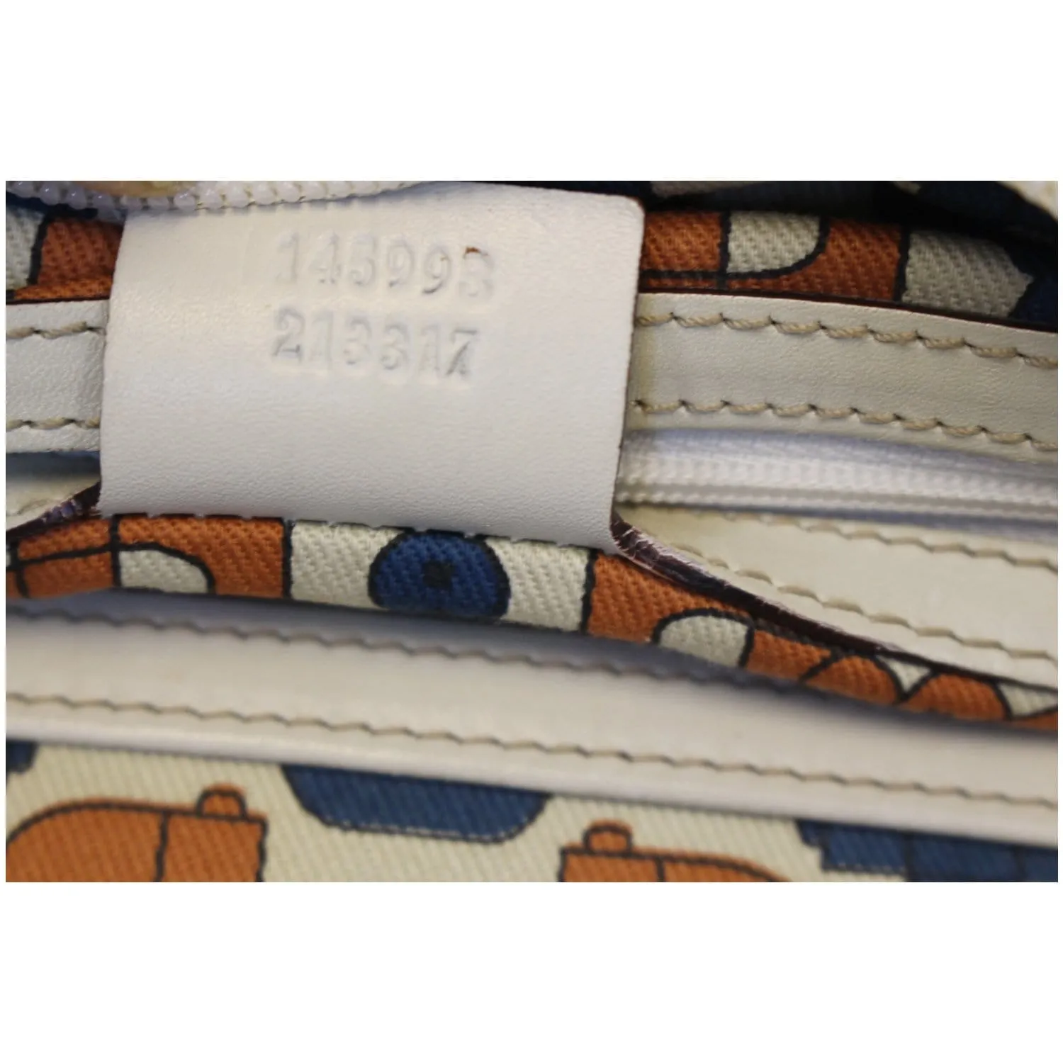 GUCCI Cream Guccissima Leather Gold-tone Tote Shoulder Bag 145993