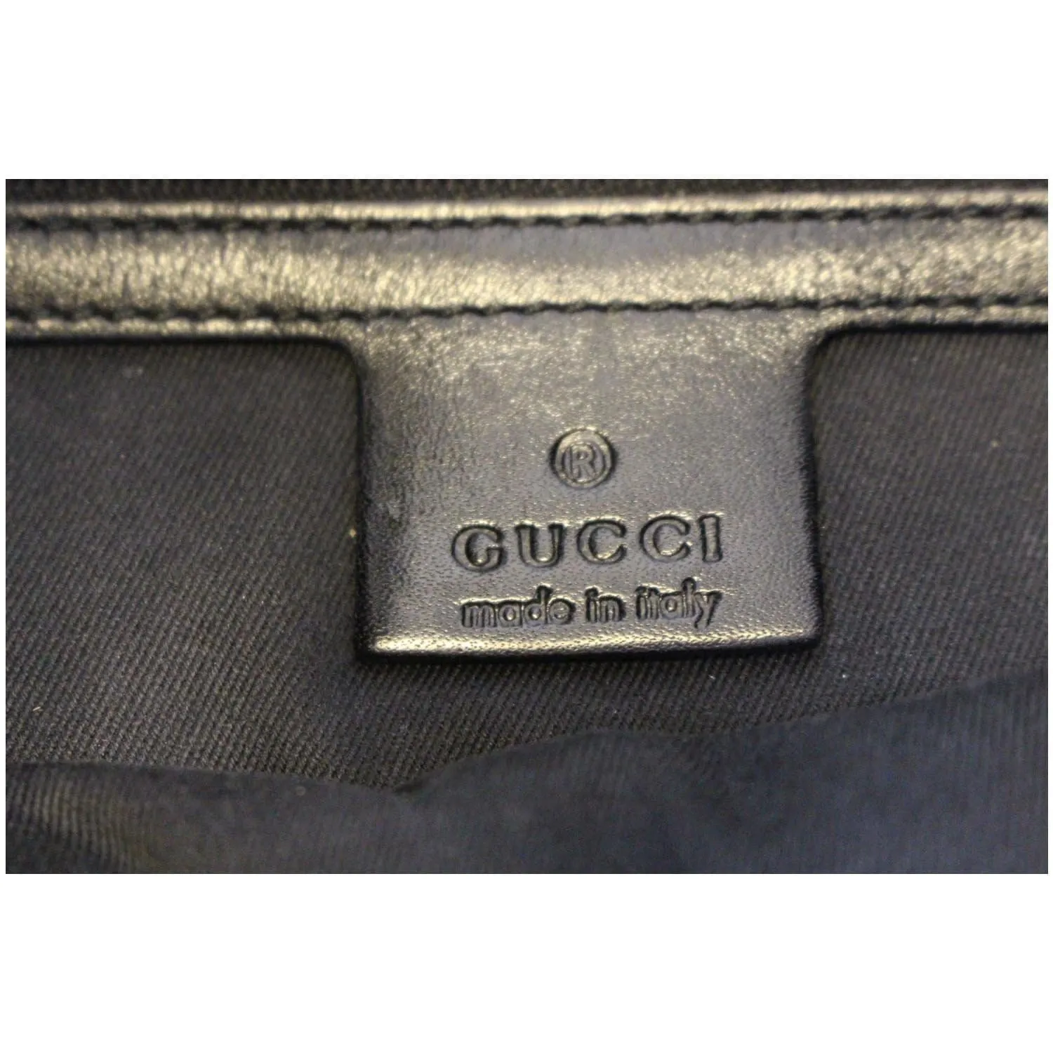 GUCCI GG Canvas Half Moon Hobo Bag Black