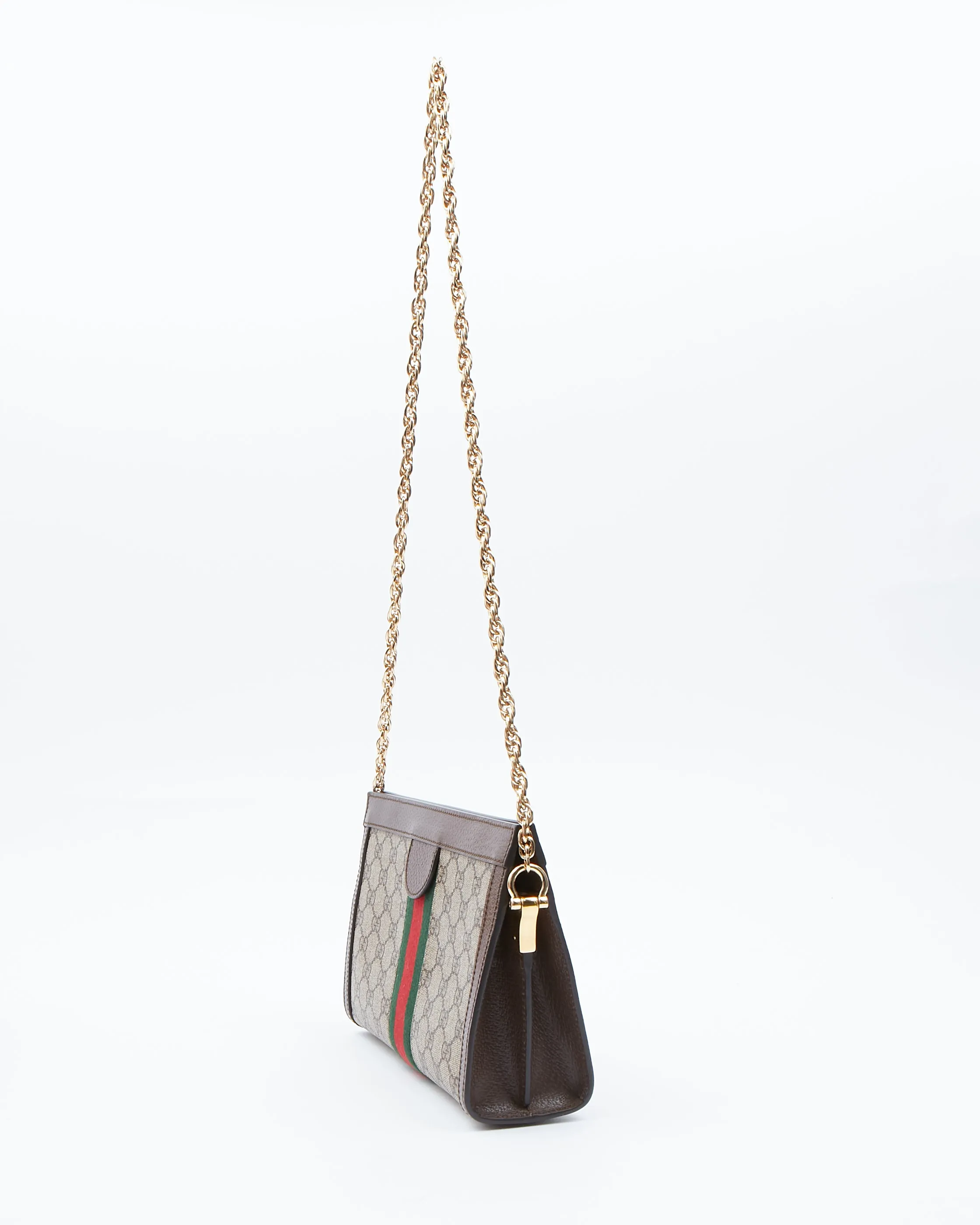 Gucci GG Supreme Canvas Small Ophidia Web Shoulder Bag