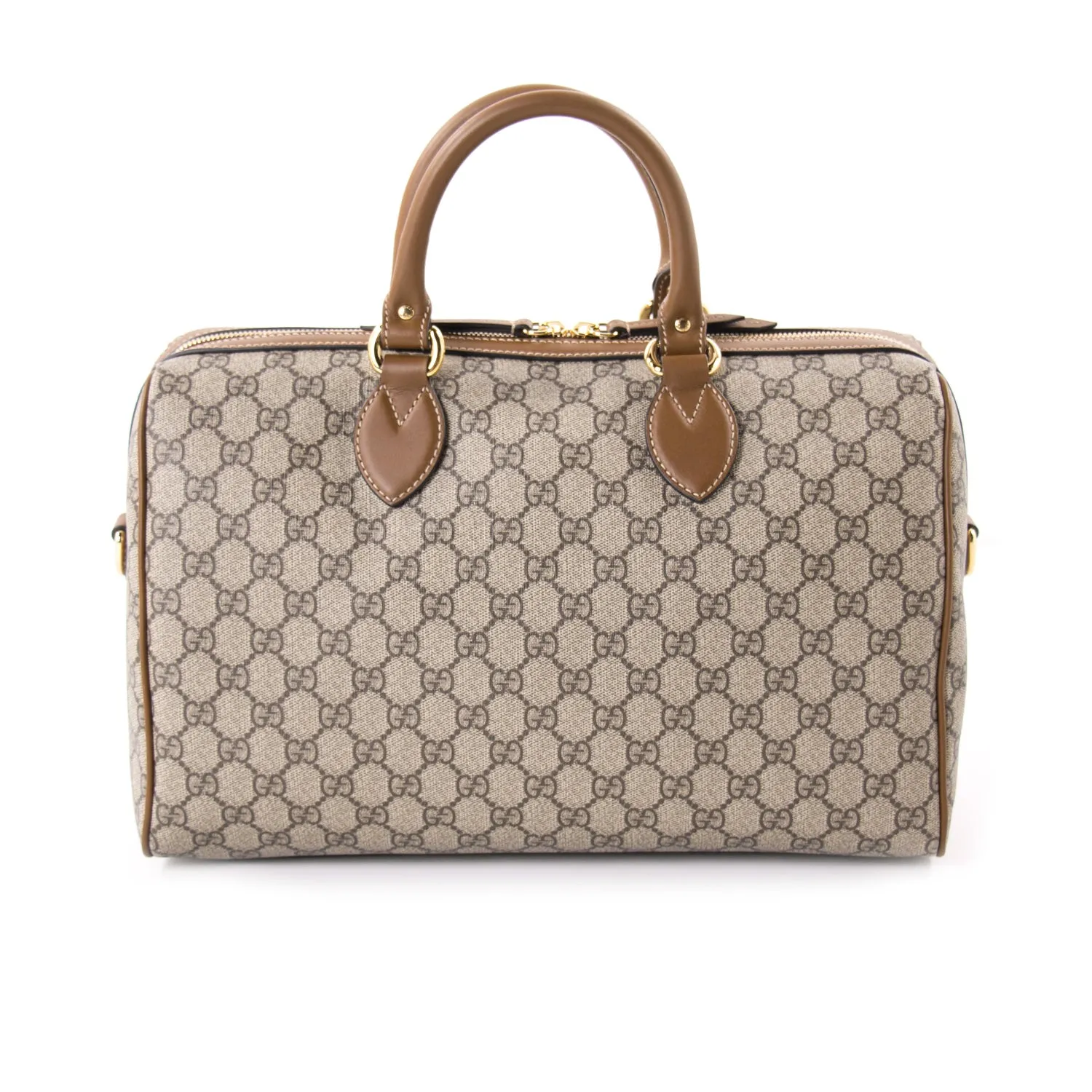 Gucci GG Supreme Embroidered Boston Bag