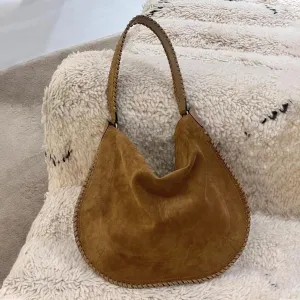 Handcrafted Braided Suede bag