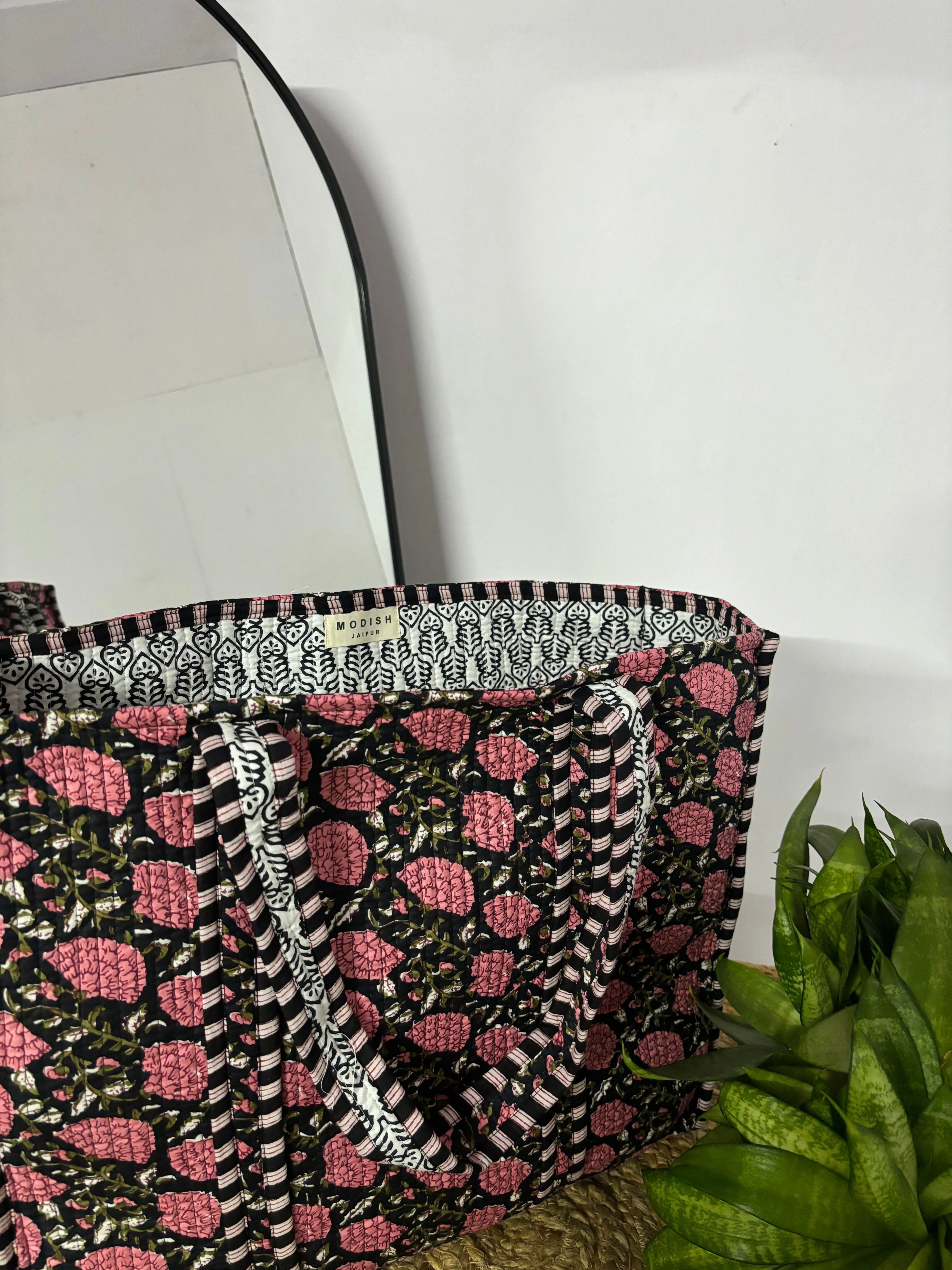 Handcrafted Reversible Tote Bag