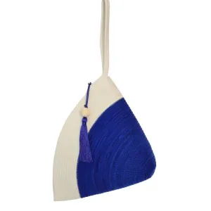Handle Clutch Bag Blue