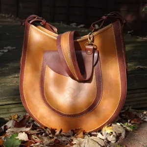 Handmade Siberia Leather Hobo Bag