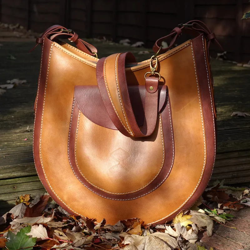 Handmade Siberia Leather Hobo Bag