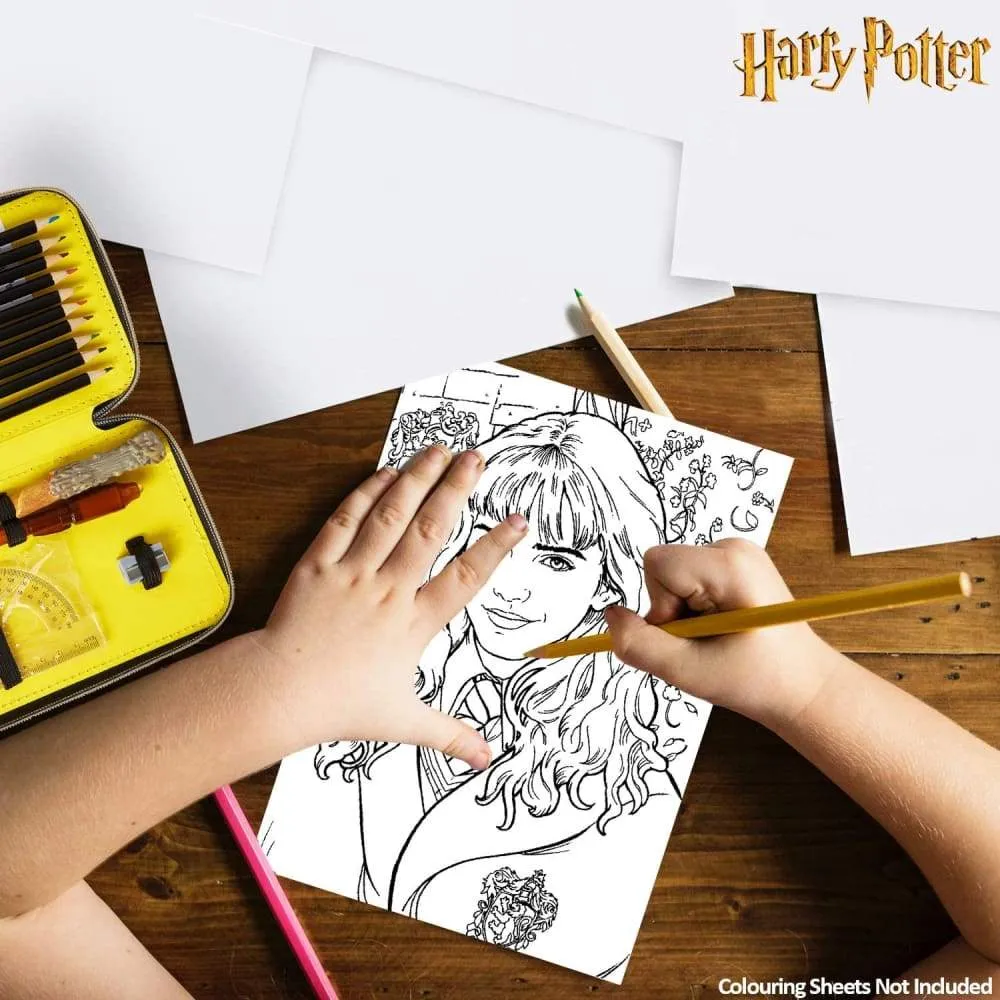 Harry Potter Double Filled Pencil Case, Secret Light Pen for Girls Boys Teens