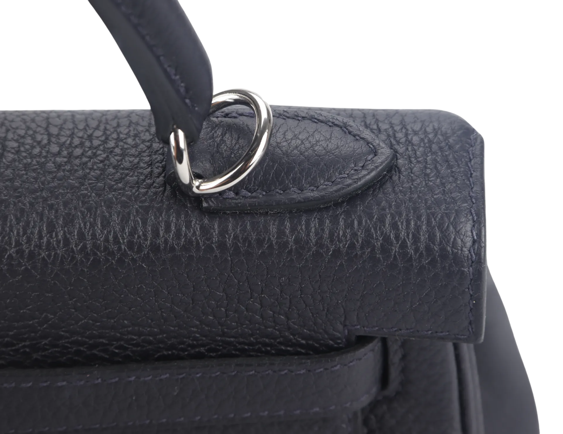 HERMES KELLY 25CM II CABAN 3Y COLOR TOGO LEATHER WITH SILVER HARDWARE STAMP U (2022) WITH TWO STRAPS WITH LOCK&KEYS, DUST COVER AND BOX
