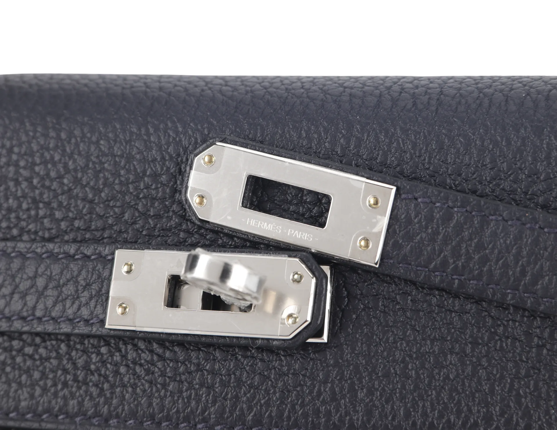 HERMES KELLY 25CM II CABAN 3Y COLOR TOGO LEATHER WITH SILVER HARDWARE STAMP U (2022) WITH TWO STRAPS WITH LOCK&KEYS, DUST COVER AND BOX