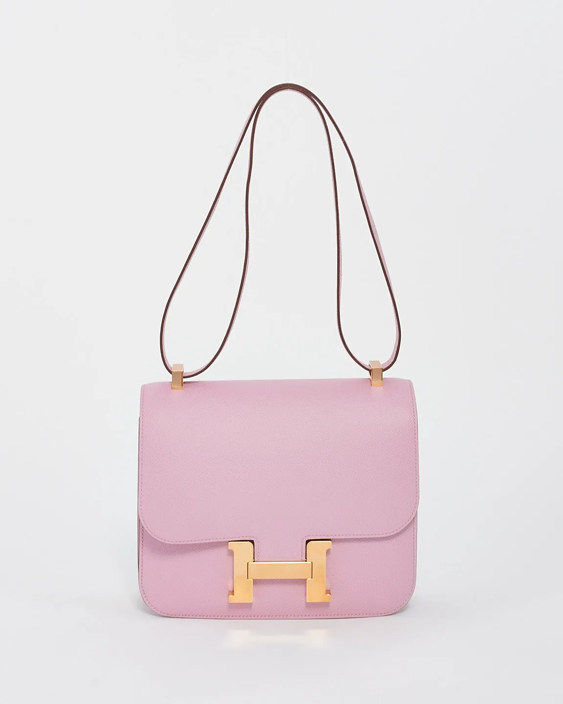 Hermès Mauve Sylvestre Epsom Constance 24 Rose Gold Hardware
