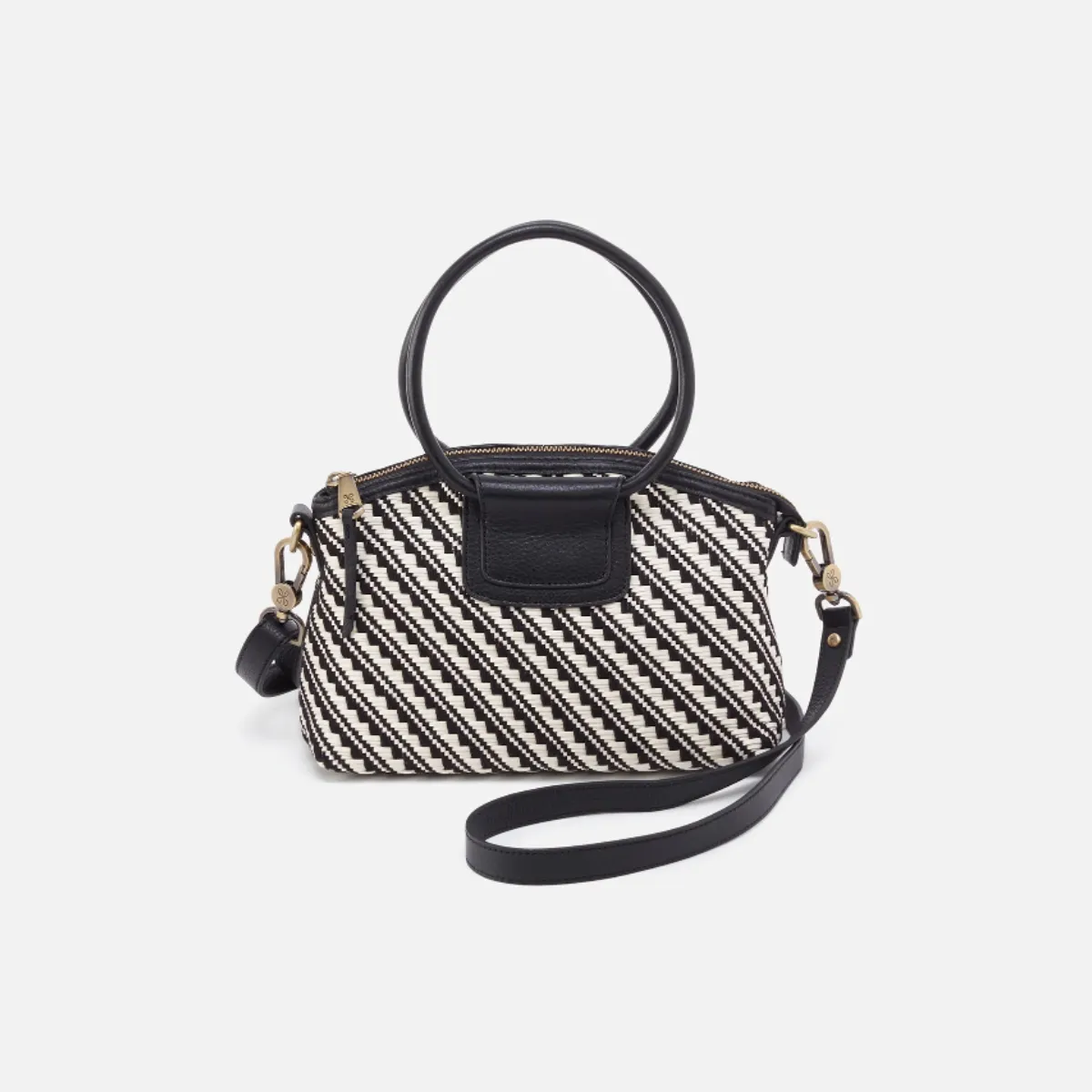 Hobo Bags Sheila Top Zip - Black/White