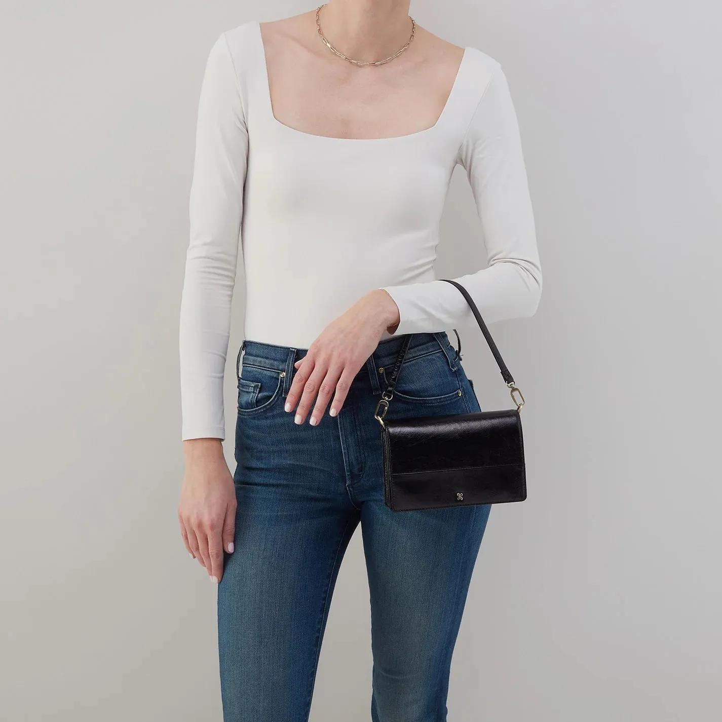 Hobo Jill Phone Crossbody Black