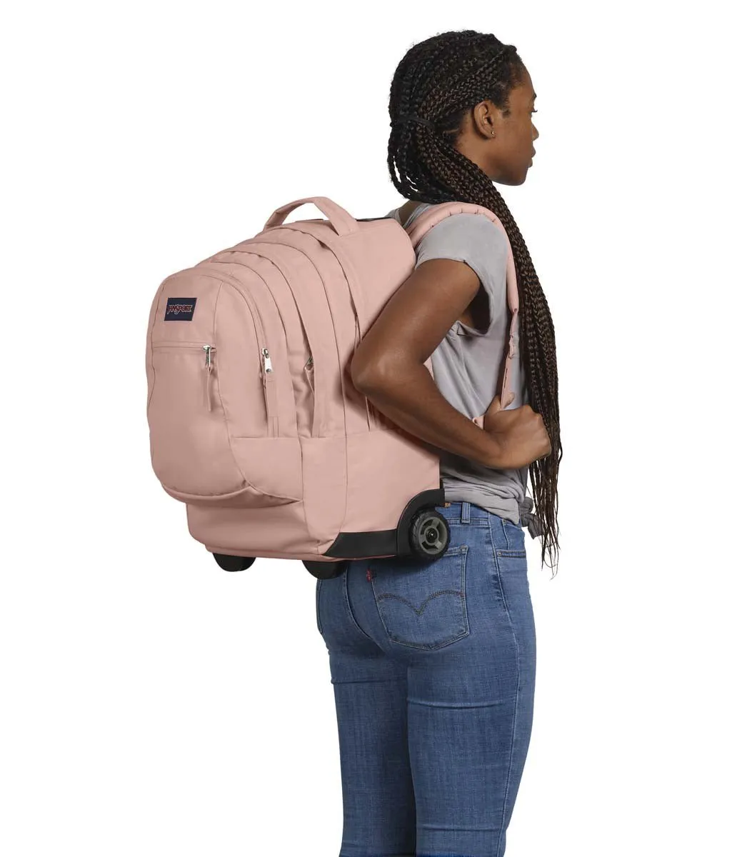Jansport Driver 8 Wheeled Backpack - Misty Rose