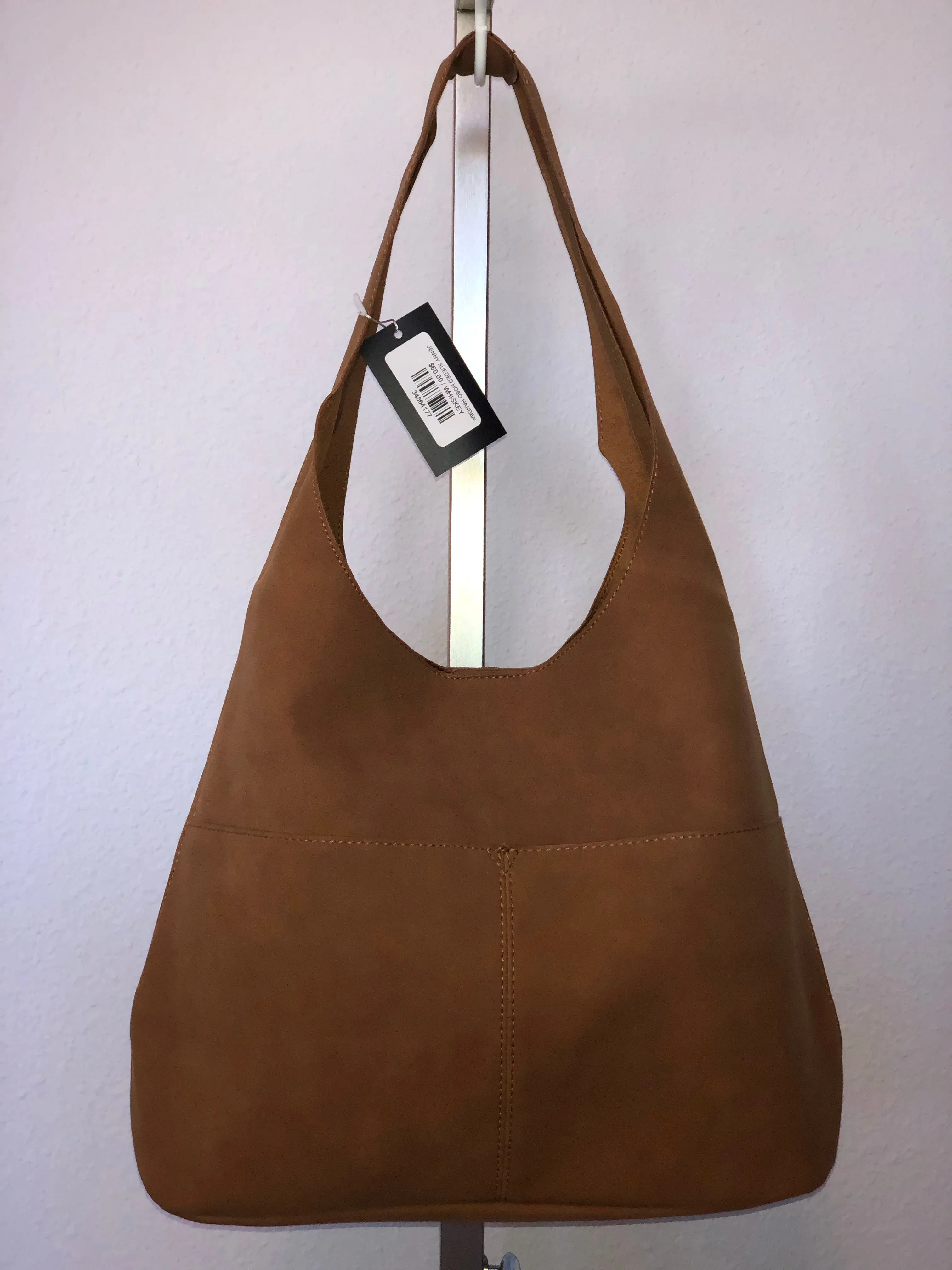 JENNY SUEDED HOBO HANDBAG