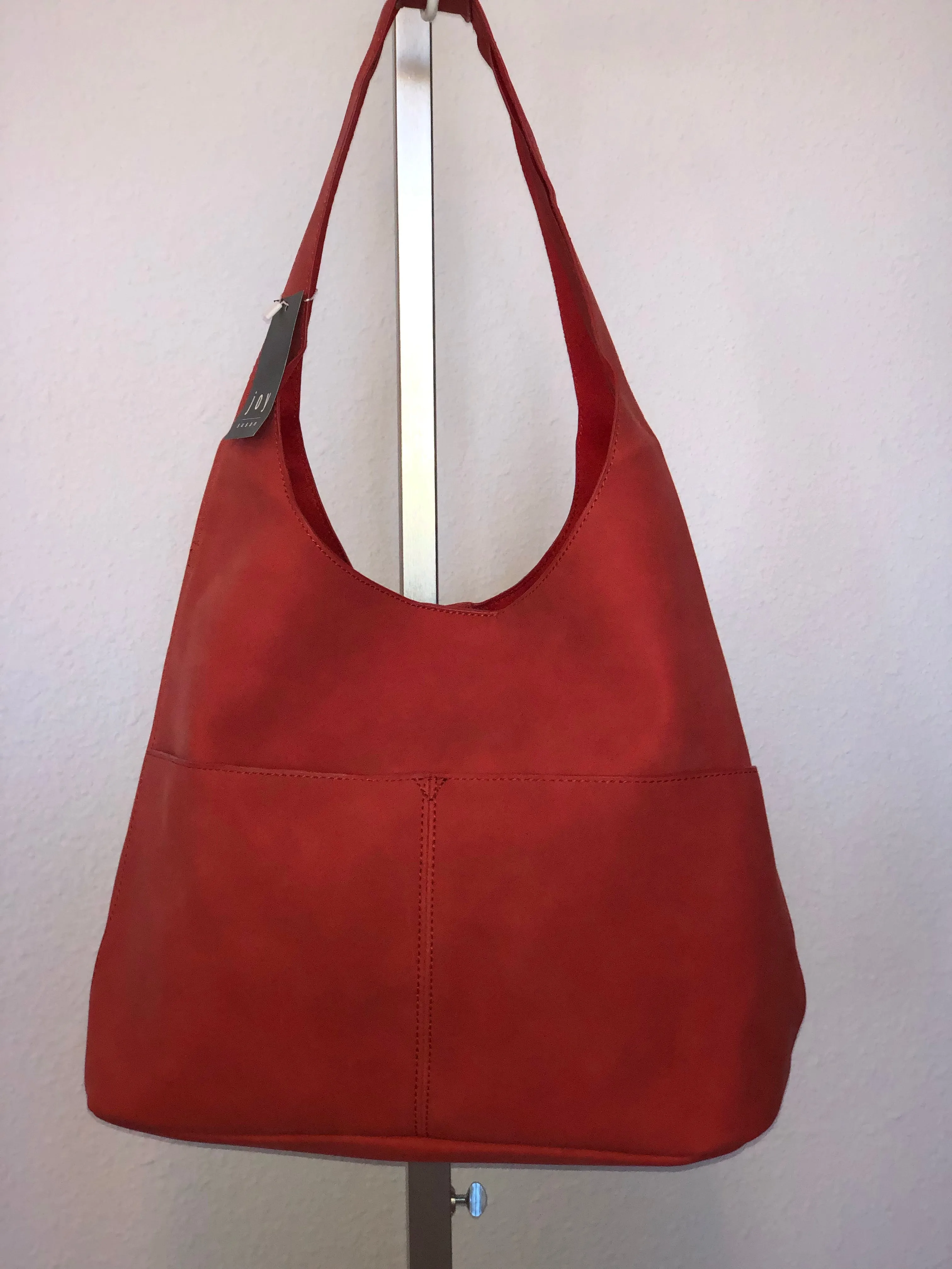 JENNY SUEDED HOBO HANDBAG