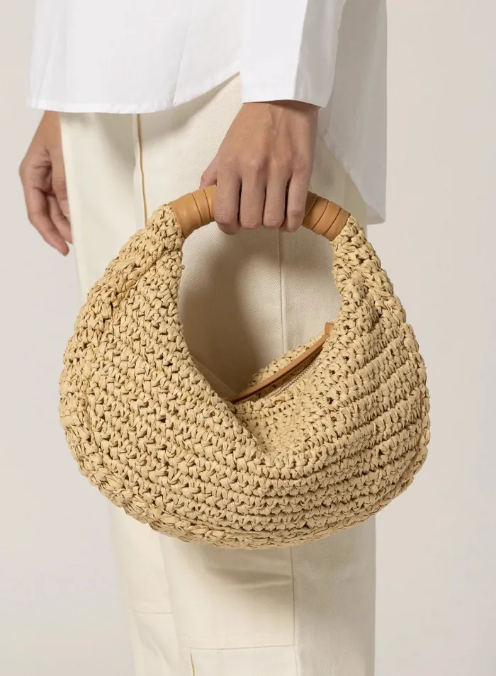 Julia Raffia Hobo Bag by Cleobella