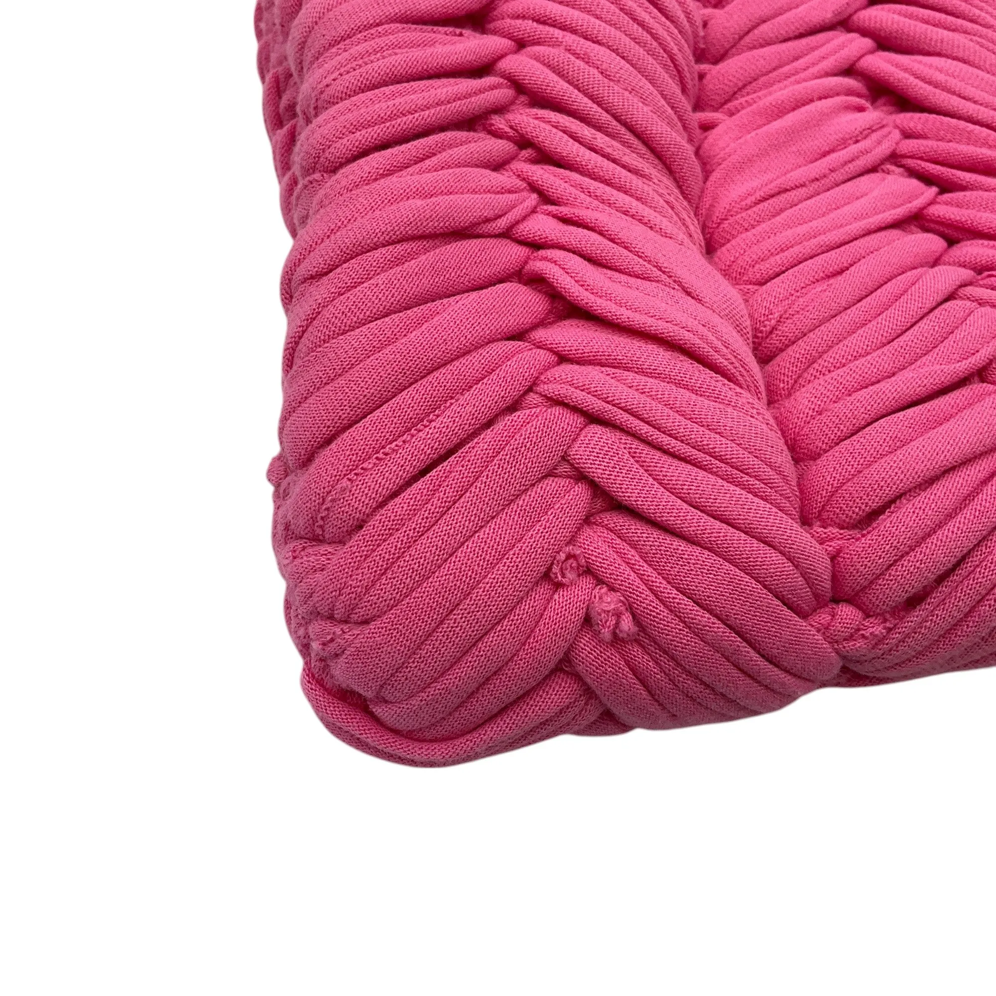 JW Anderson Pink Small Chain Hobo Knitted Shoulder Bag