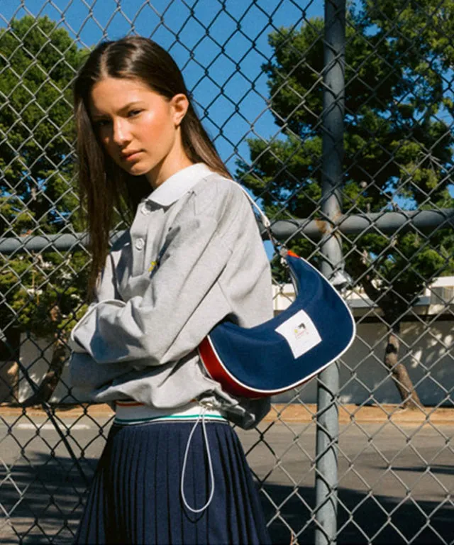 KANDINI Color Block Hobo Bag -  Navy