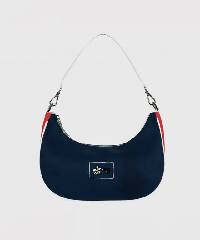KANDINI Color Block Hobo Bag -  Navy
