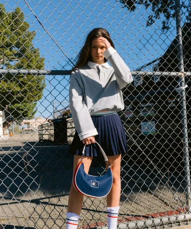 KANDINI Color Block Hobo Bag -  Navy