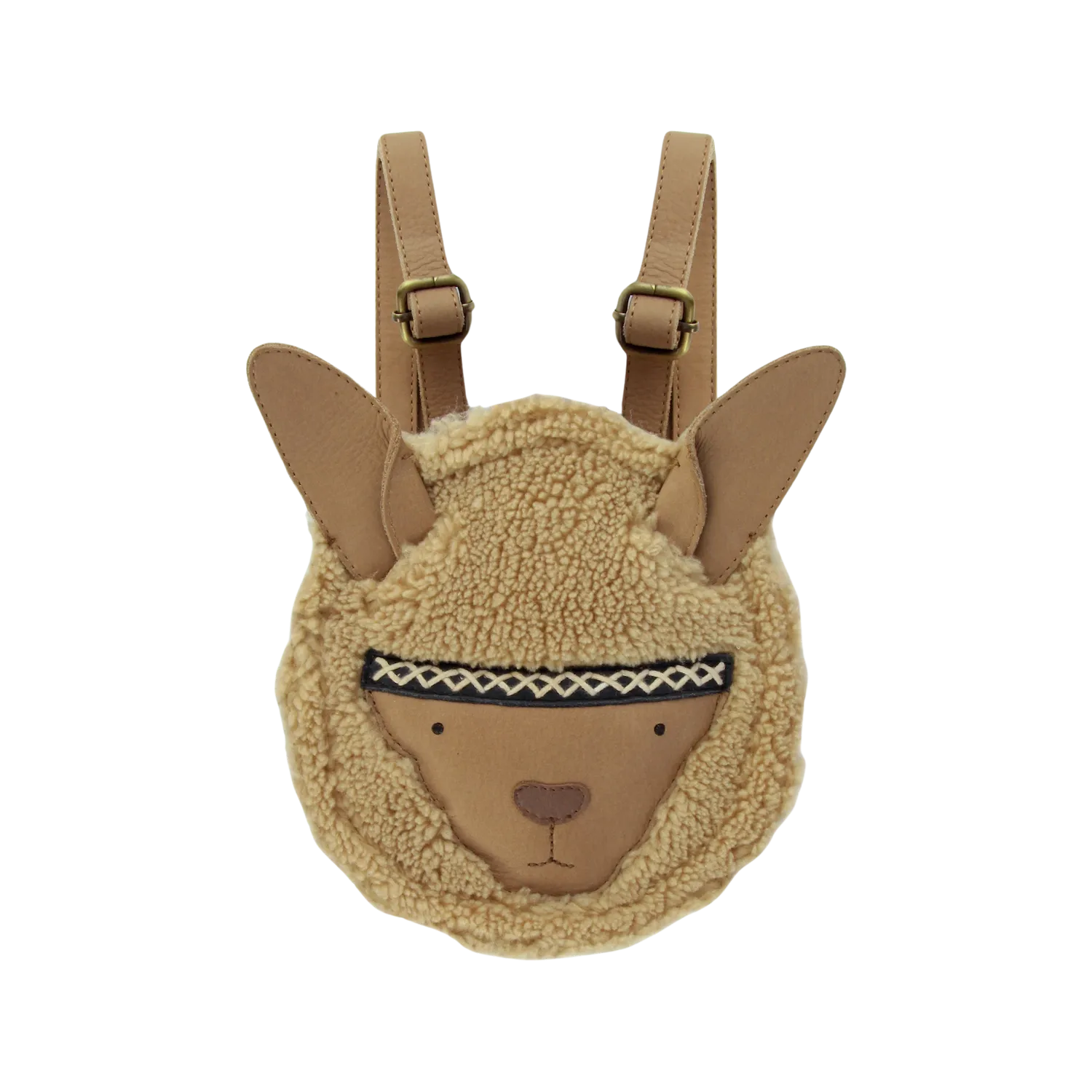Kapi Exclusive Backpack | Alpaca | Beige Curly Faux Fur