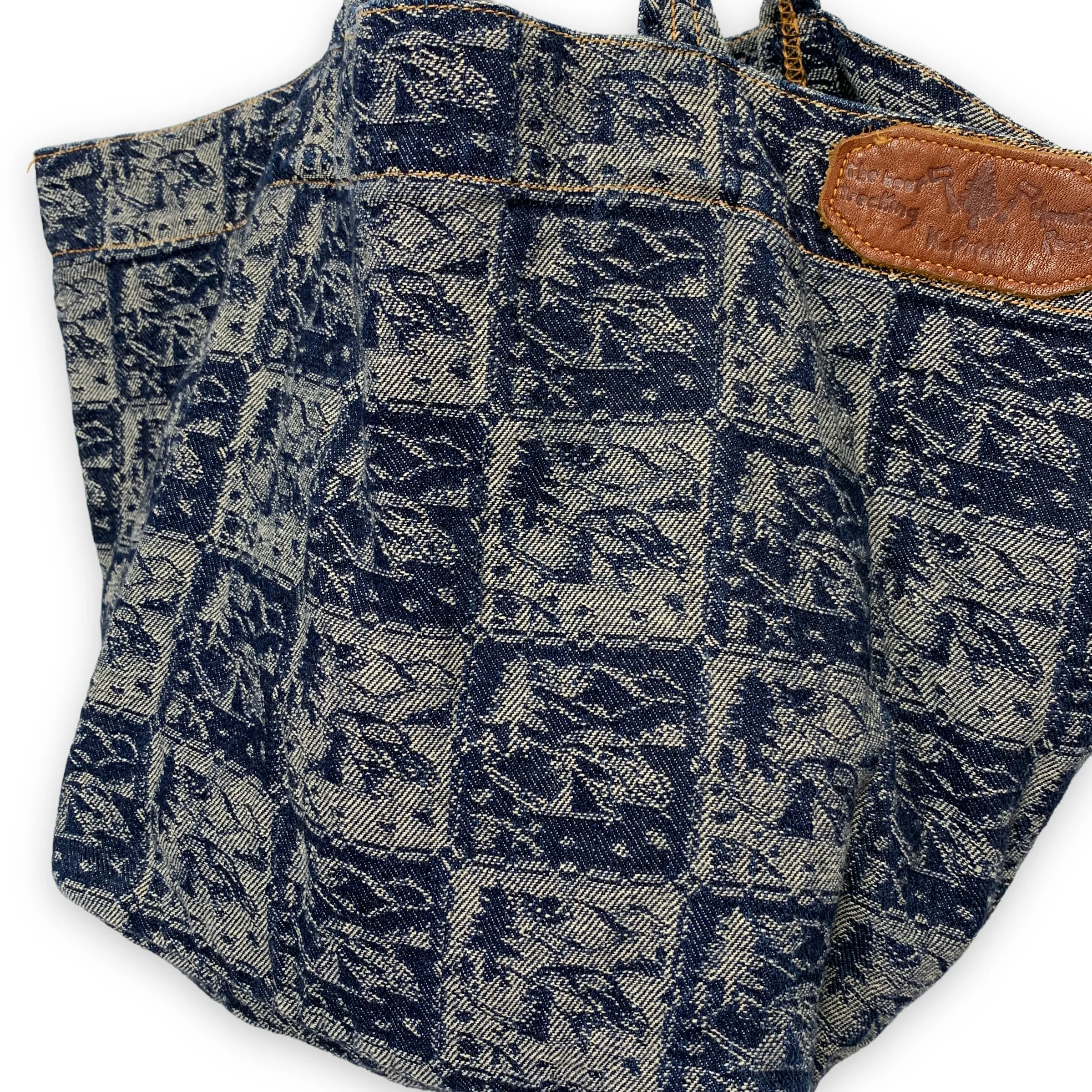Kapital Denim Jacquard Tote Bag