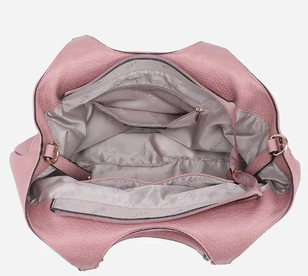 Kay Studded Hobo Bag in Off White