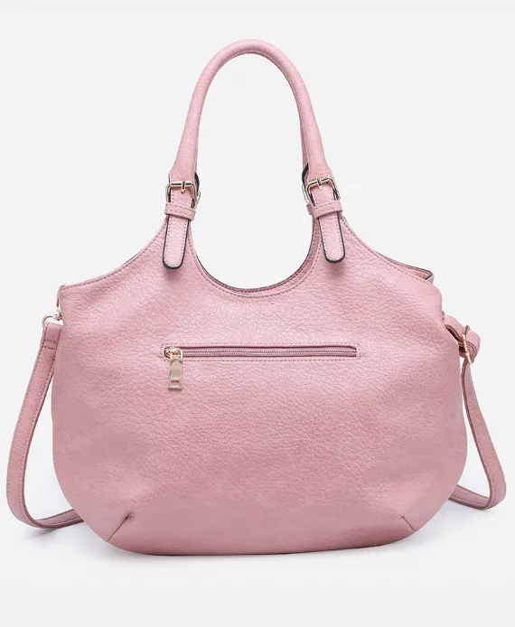Kay Studded Hobo Bag in Off White