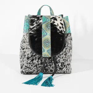 Kelsea Backpack - Black & White w/ Canyon Aztec