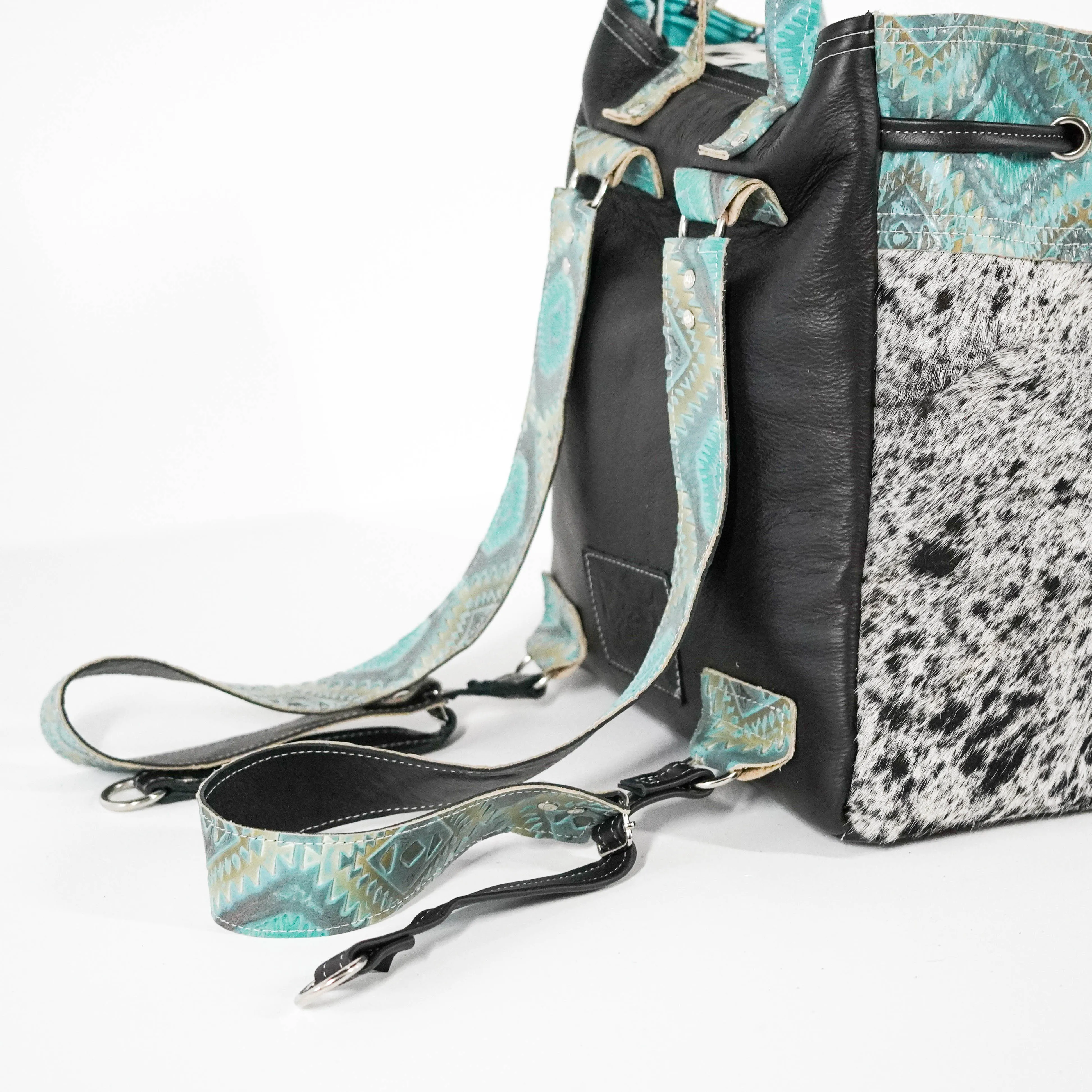 Kelsea Backpack - Black & White w/ Canyon Aztec