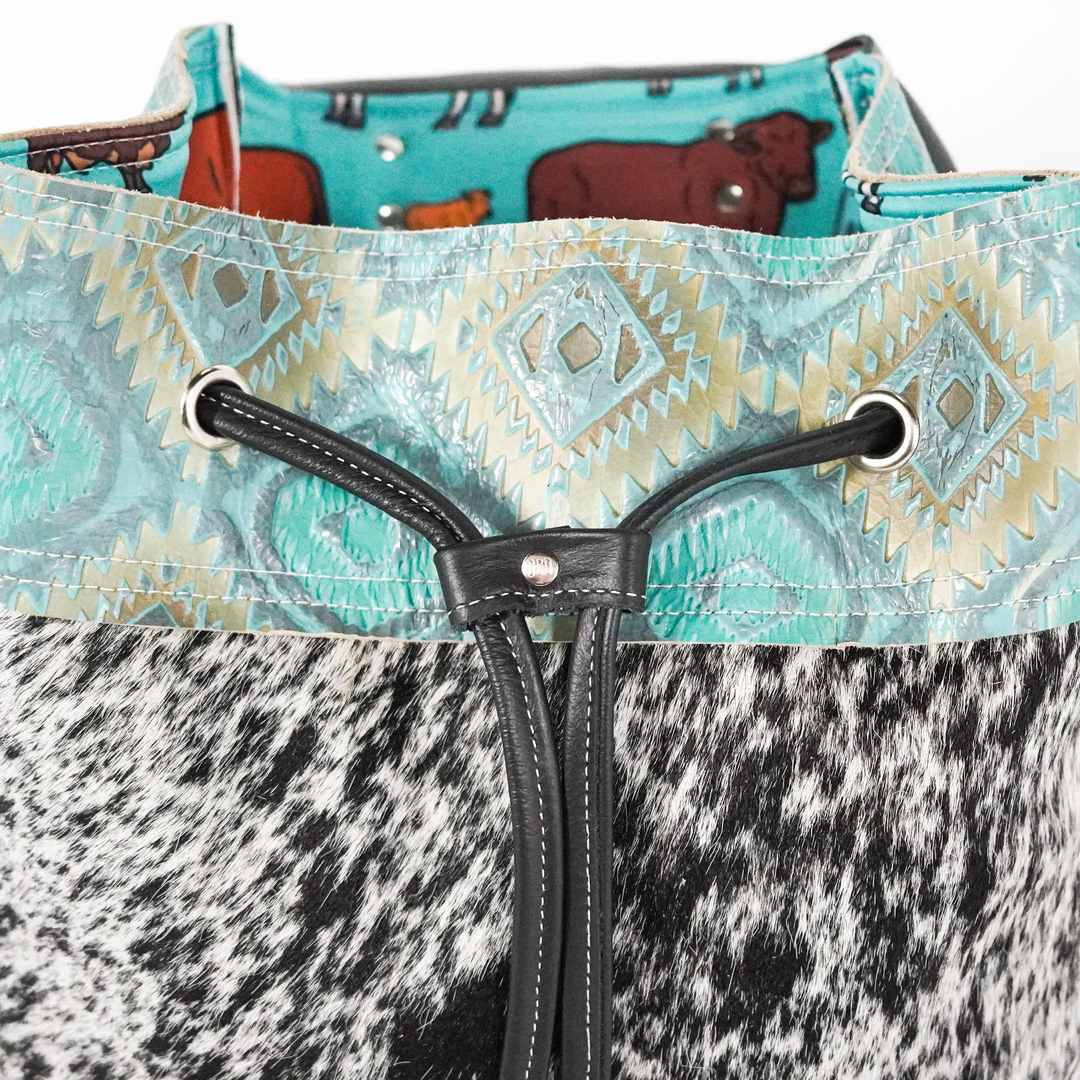 Kelsea Backpack - Black & White w/ Canyon Aztec