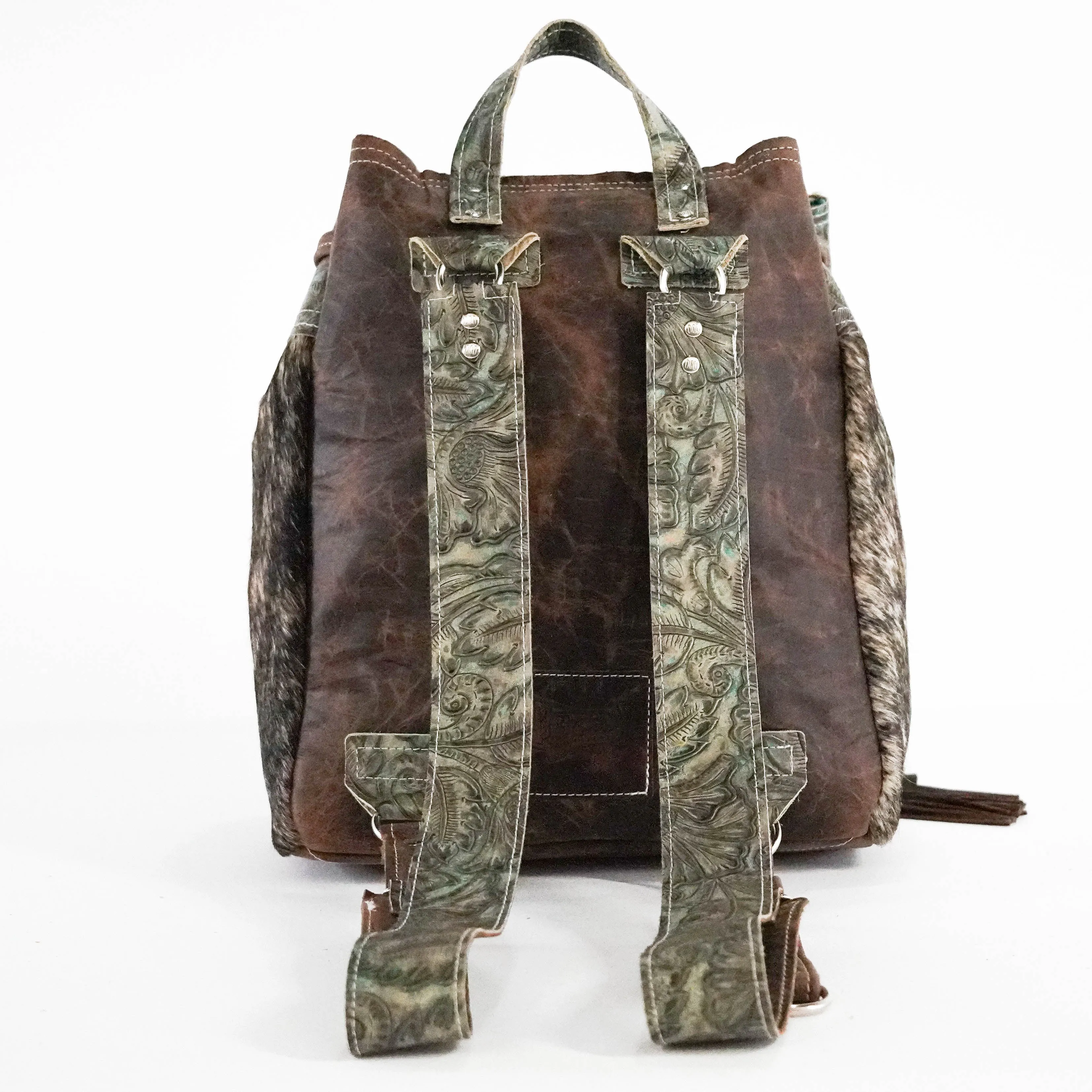 Kelsea Backpack - Brindle w/ Turquoise Autumn