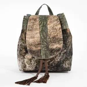 Kelsea Backpack - Brindle w/ Turquoise Autumn