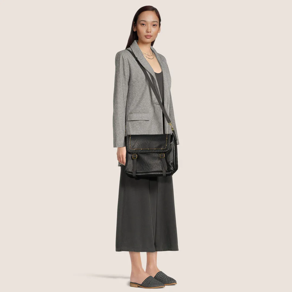 Kelsea Messenger Crossbody - Black