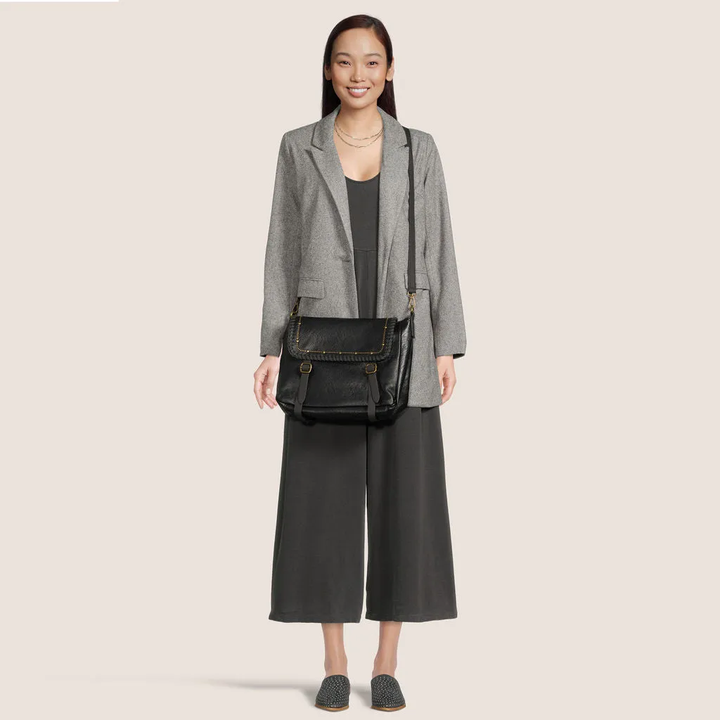 Kelsea Messenger Crossbody - Black