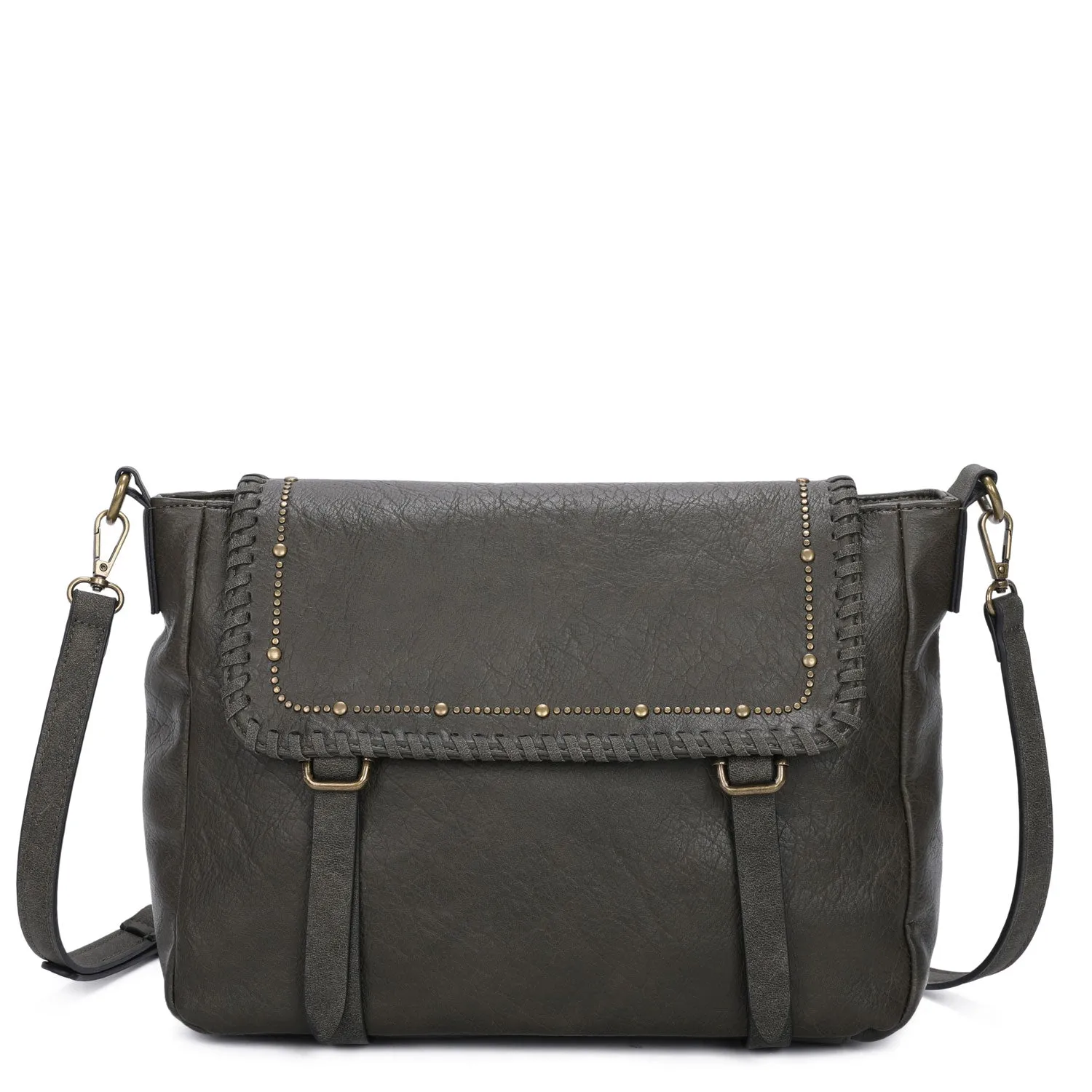 Kelsea Messenger Crossbody - Black