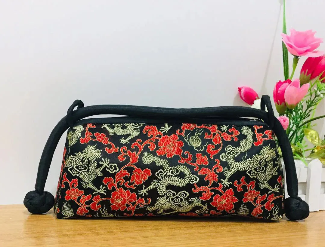 Kexin Silk Embroidery Cheongsam Mini Tote