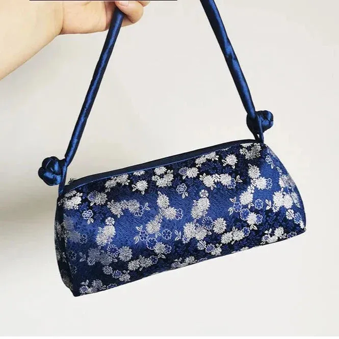 Kexin Silk Embroidery Cheongsam Mini Tote