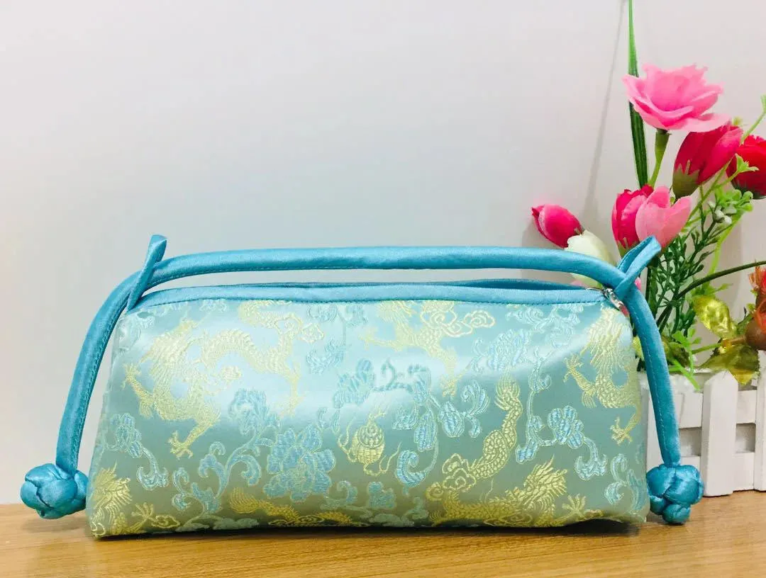 Kexin Silk Embroidery Cheongsam Mini Tote