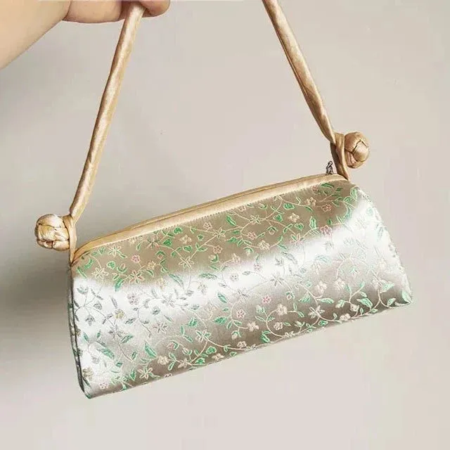 Kexin Silk Embroidery Cheongsam Mini Tote