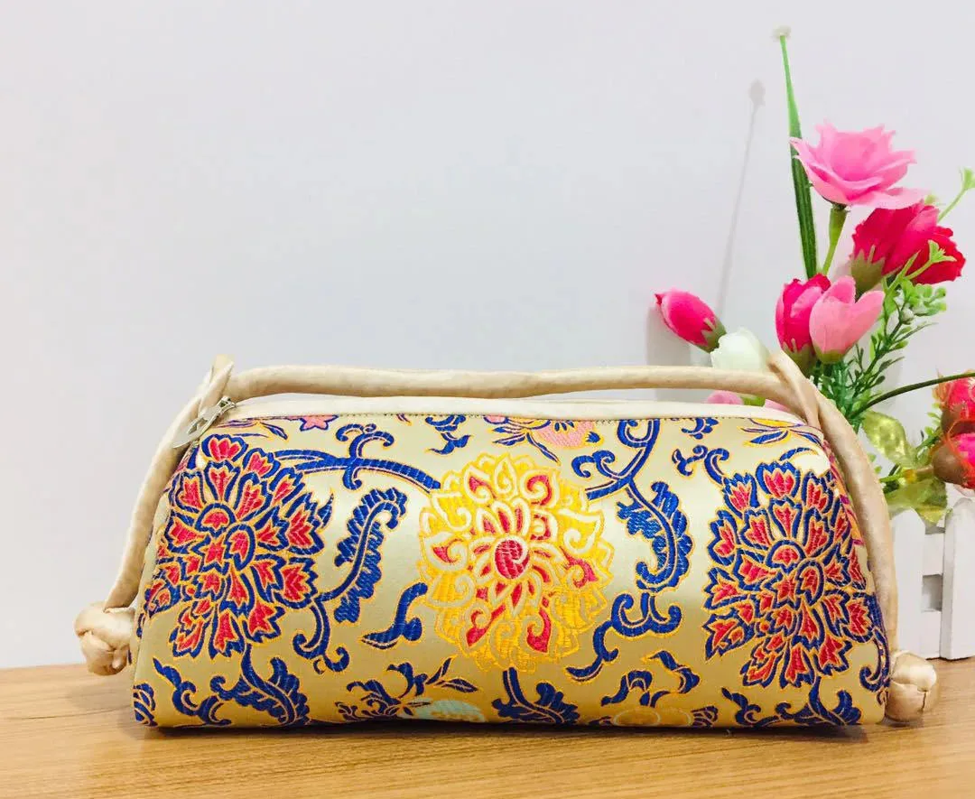 Kexin Silk Embroidery Cheongsam Mini Tote