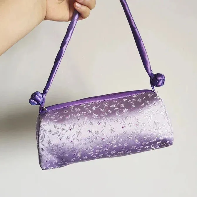Kexin Silk Embroidery Cheongsam Mini Tote
