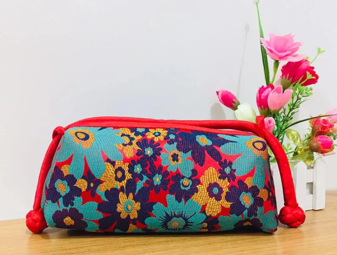 Kexin Silk Embroidery Cheongsam Mini Tote