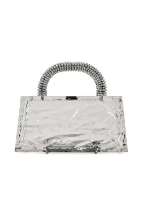 L'Afshar Eva Crushed Ice Clutch