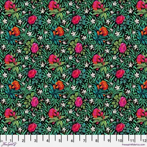Language of Flowers Noir Small Victorian Fabric