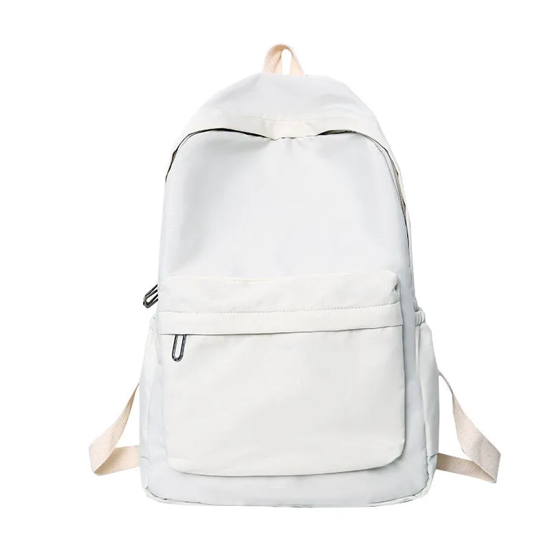 Large Capacity Fashionable Korean Style Solid Backpacks