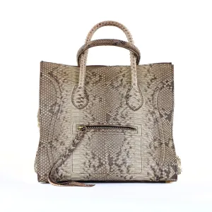 Large Snakeskin Phantom Tote