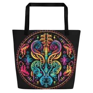 Large Tote Bag Living in Colors